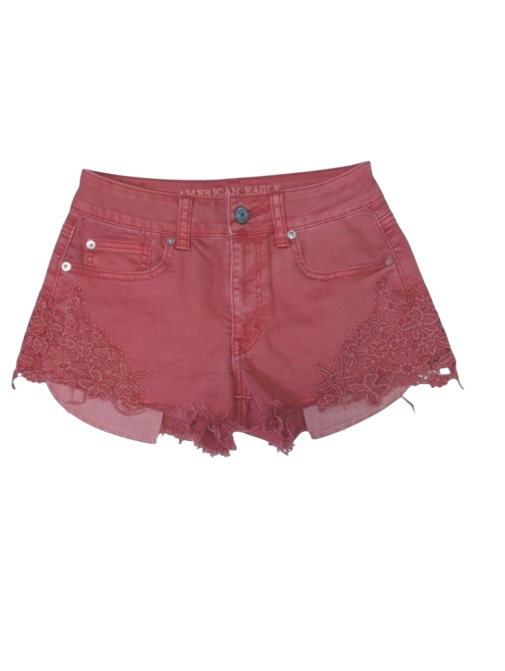 AEO American Eagle Outfitters Stretch Hi Rise Festival Shorts Size 0